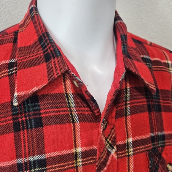 Saugatuck vintage men's button flannel 3XL - Picture 2 of 6
